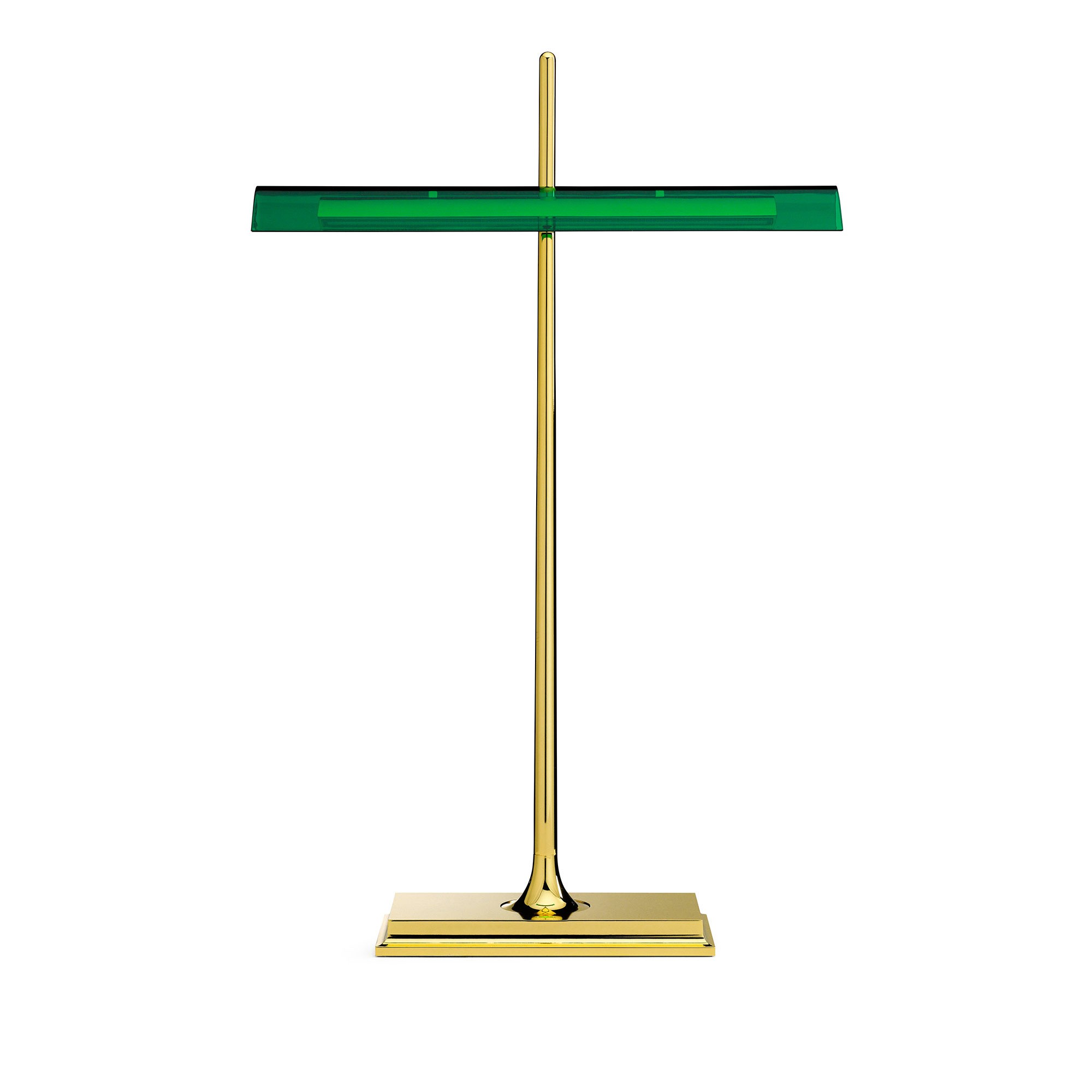 Lauavalgusti "goldman" flos led 8w 2700k 248lm cri85 220-240v h400 cm, brass/green