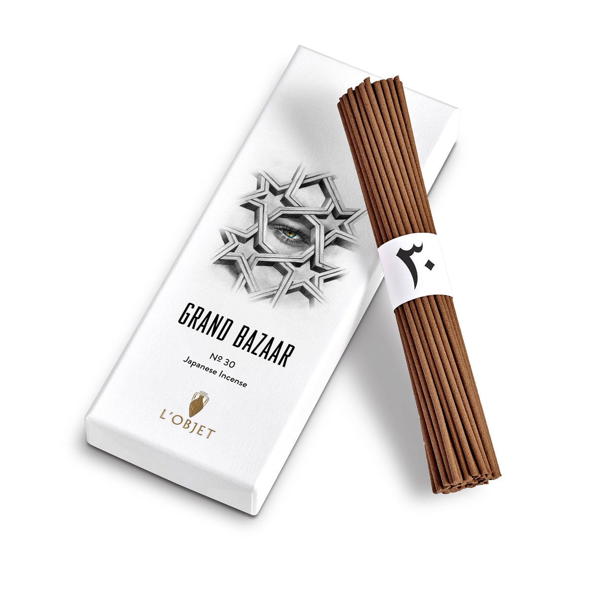 Grand bazaar no. 30 incense (60 sticks + square holder)